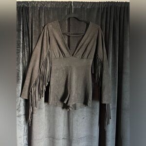 -Bear Dance shorts jumpsuit